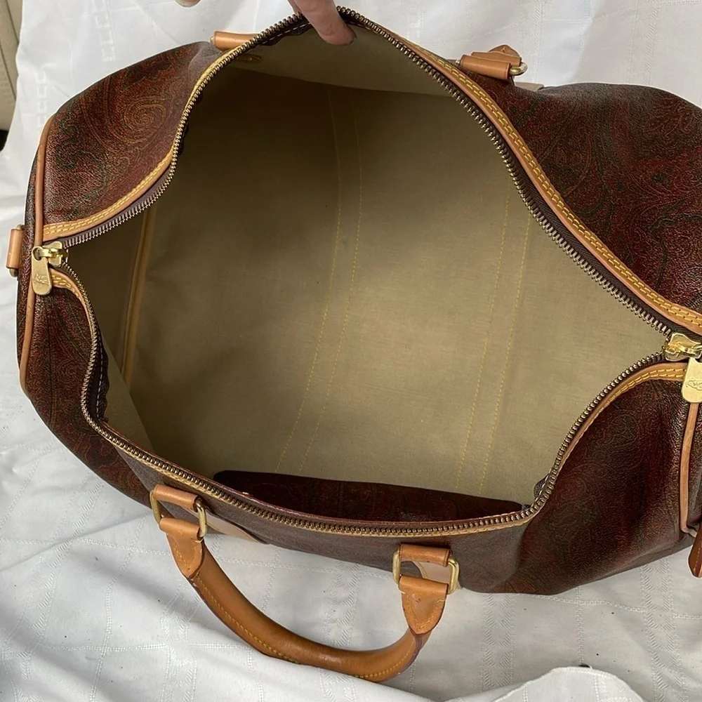 Etro Paisley Large Travel Duffel Duffle Bag Carryon